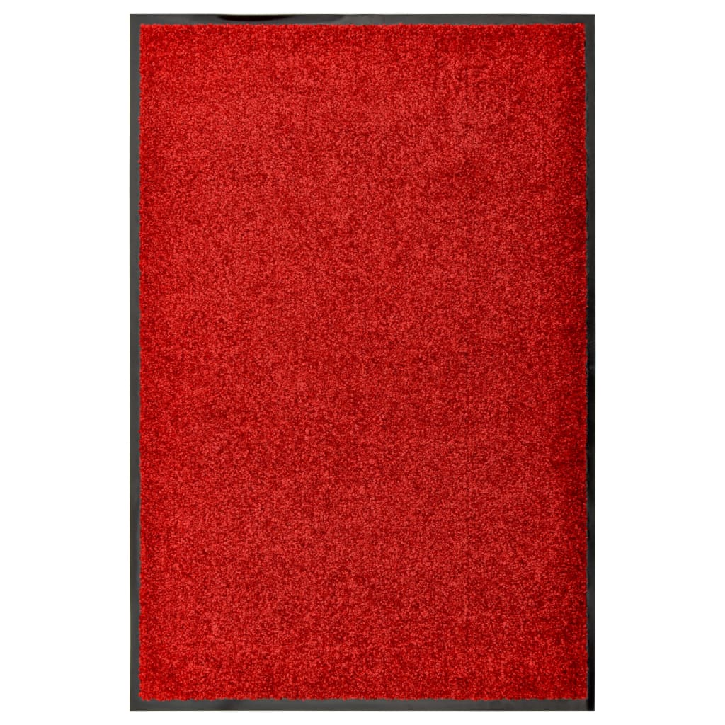 Doormat Washable Red 60x90 cm - Decor Base