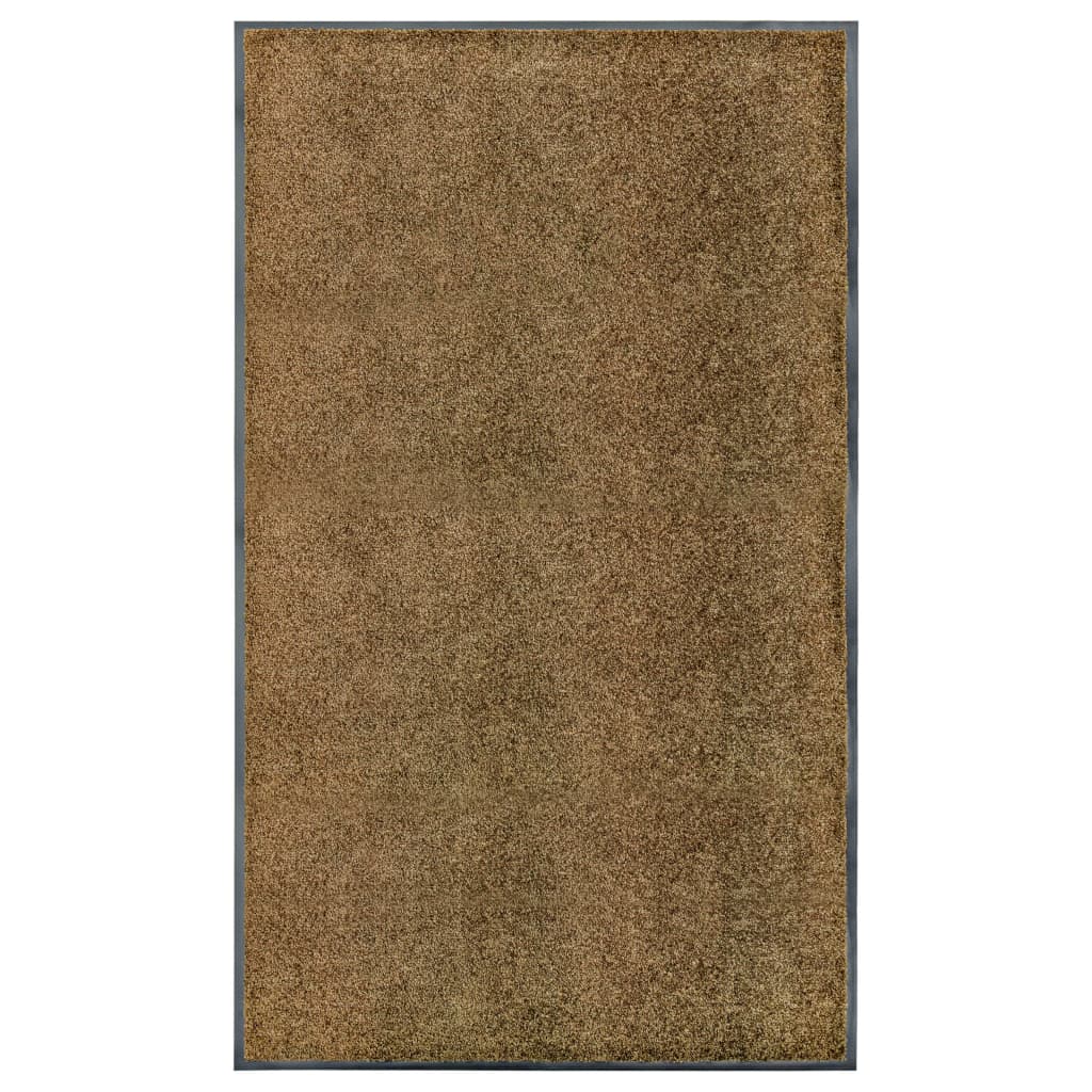 Doormat Washable Brown 90x150 cm - Unbeatable Bargains