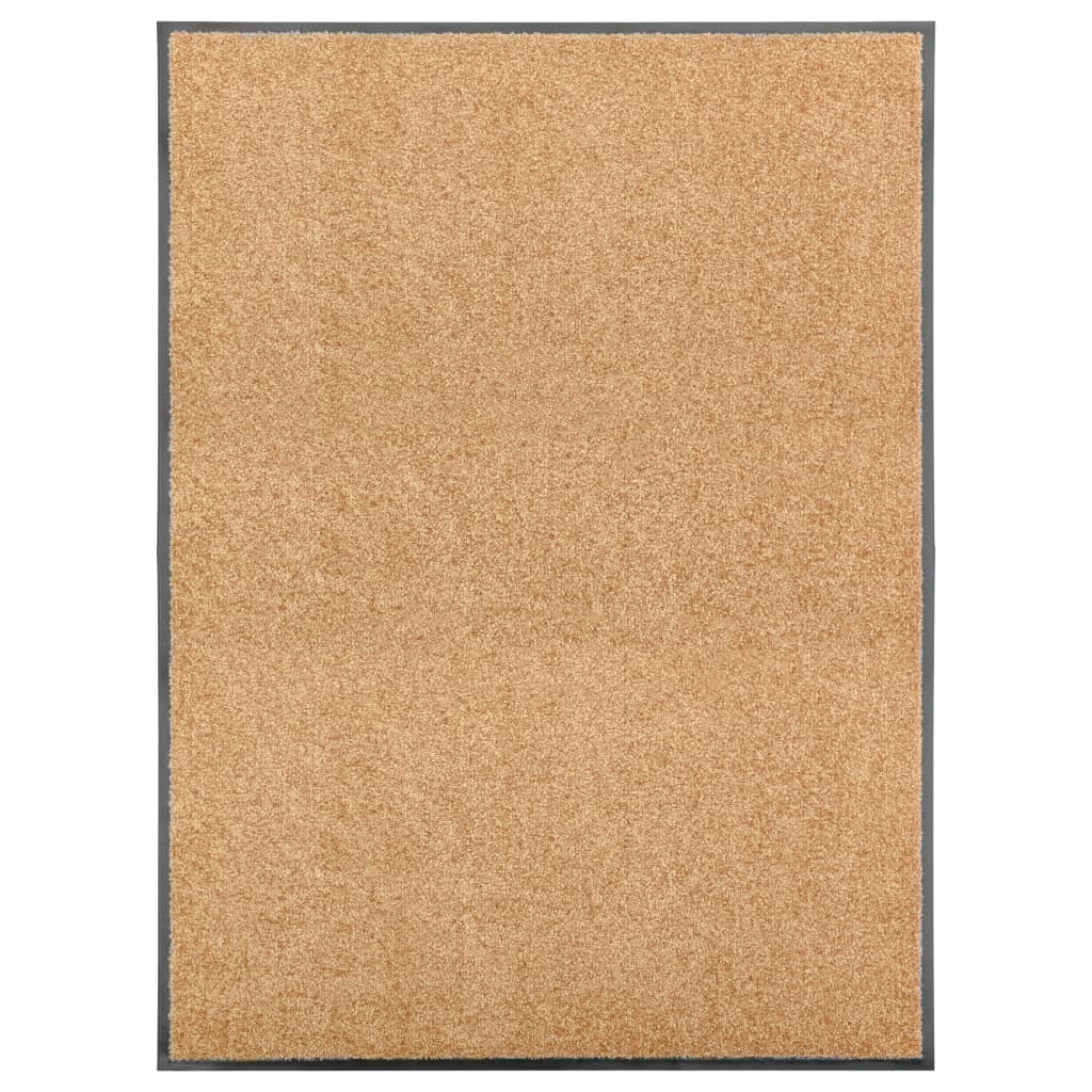 Doormat Washable Cream 90x120 cm - R and M Furniture