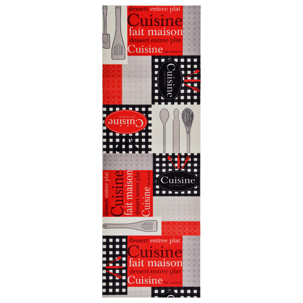 Kitchen Floor Mat Washable Cuisine 60x180 cm - Decor Base