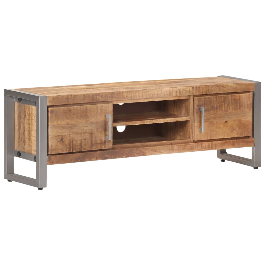 TV Cabinet 120x30x40 cm Rough Mango Wood - Casper Homes