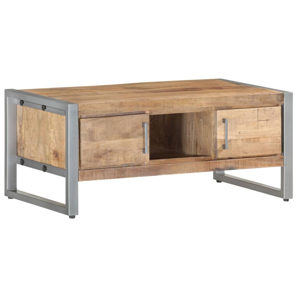 Coffee Table 95x50x40 cm Rough Mango Wood - Sid & Sam