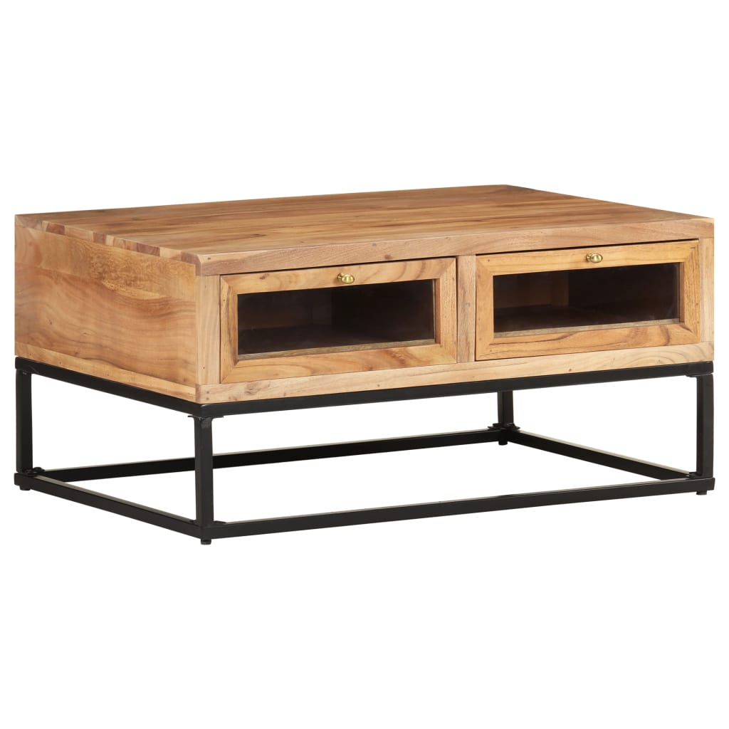 Coffee Table 90x60x40 cm Solid Acacia Wood - Tyrell & Tyrell