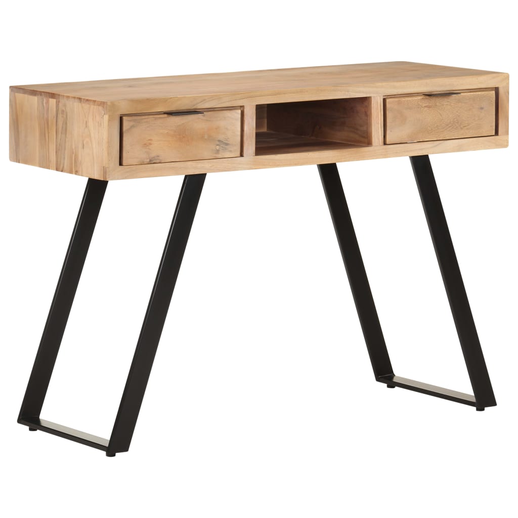 Desk 107x45x79 cm Solid Acacia Wood with Live Edges - All Things Good