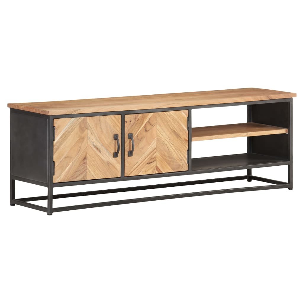 TV Cabinet 120x30x40 cm Solid Acacia Wood - Merkel Designers