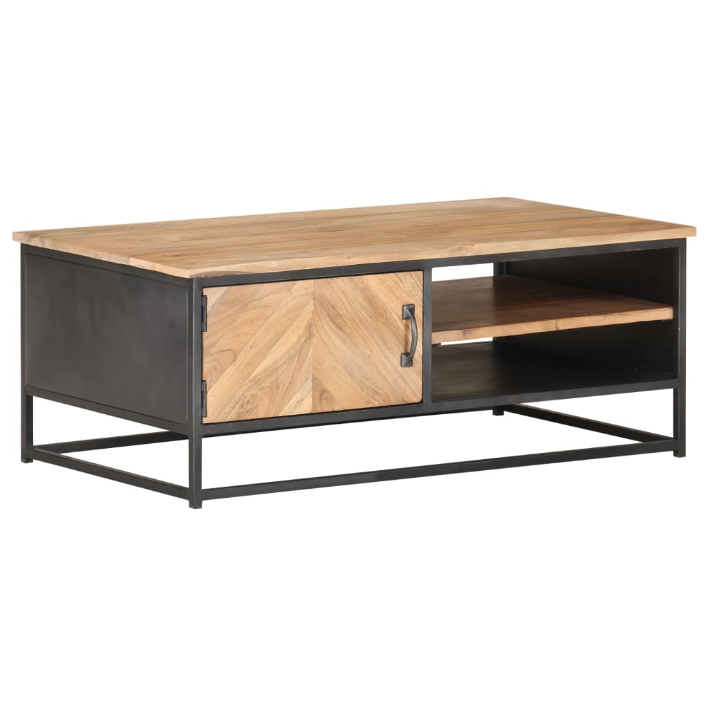 Coffee Table 90x50x35 cm Solid Acacia Wood - Merkel Designers