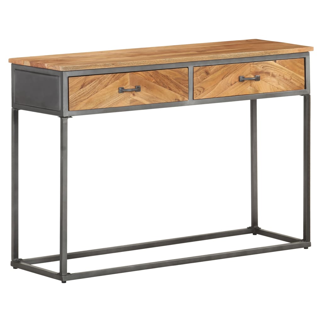 Console Table 110x35x75 cm Solid Acacia Wood - Brittle & Co