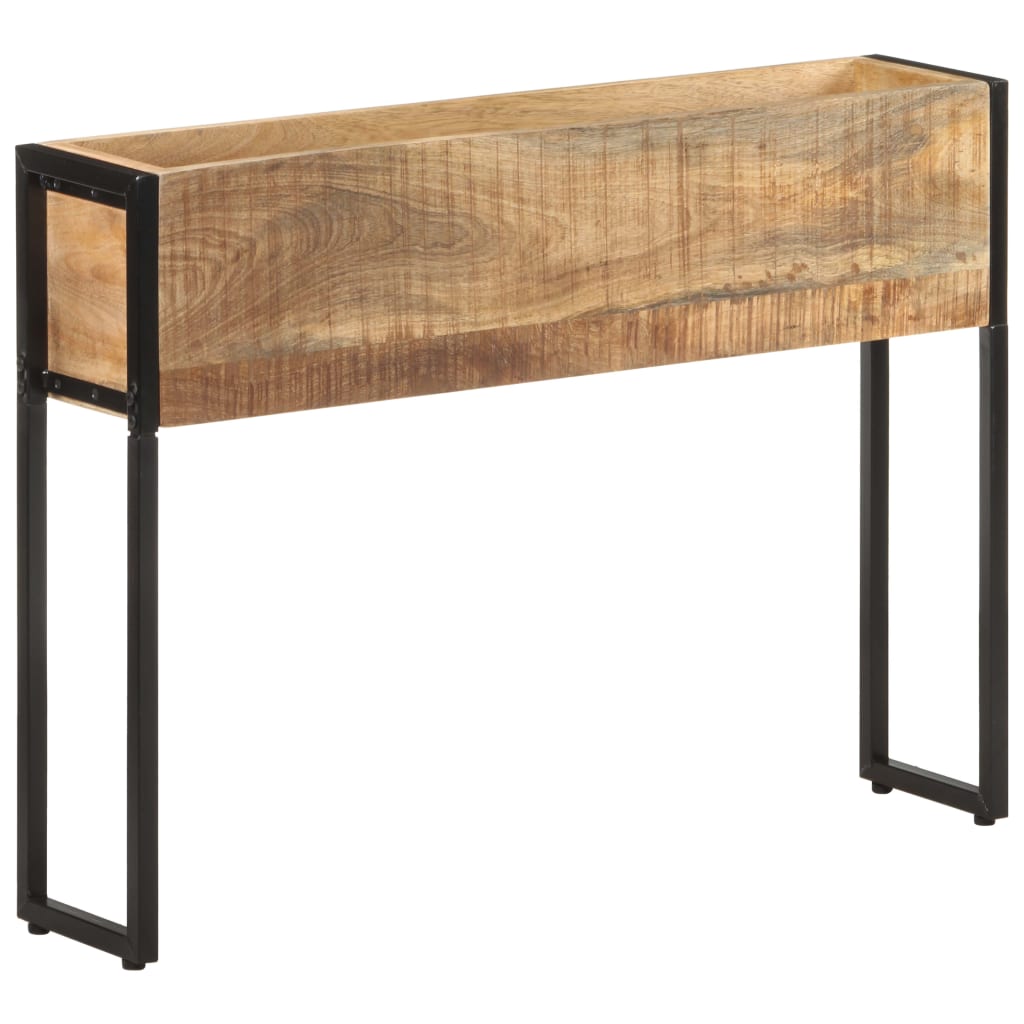 Planter 90x20x68 cm Rough Mango Wood - Design Hut
