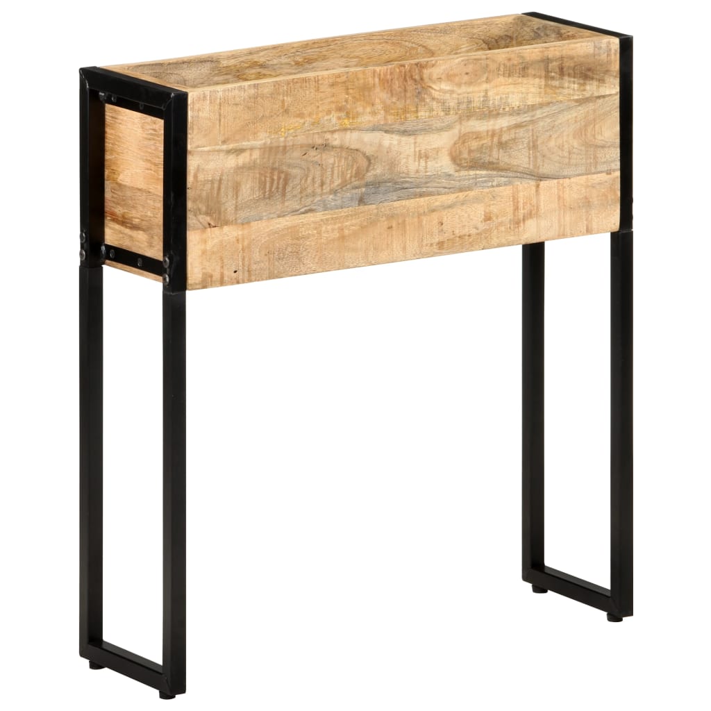 Planter 60x20x68 cm Rough Mango Wood - Decor Base