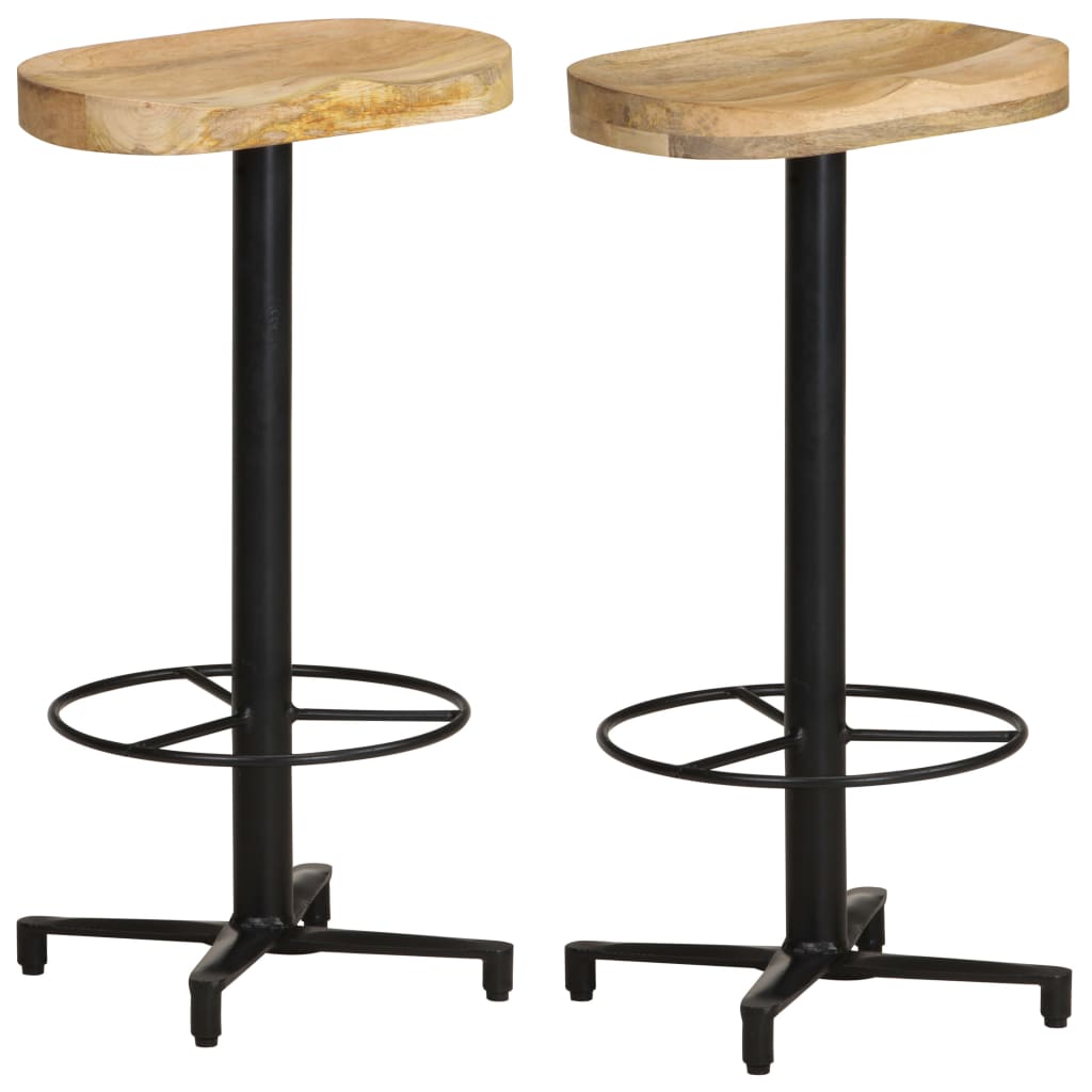 Bar Stools 2 pcs 76 cm Solid Mango Wood - All Things Good