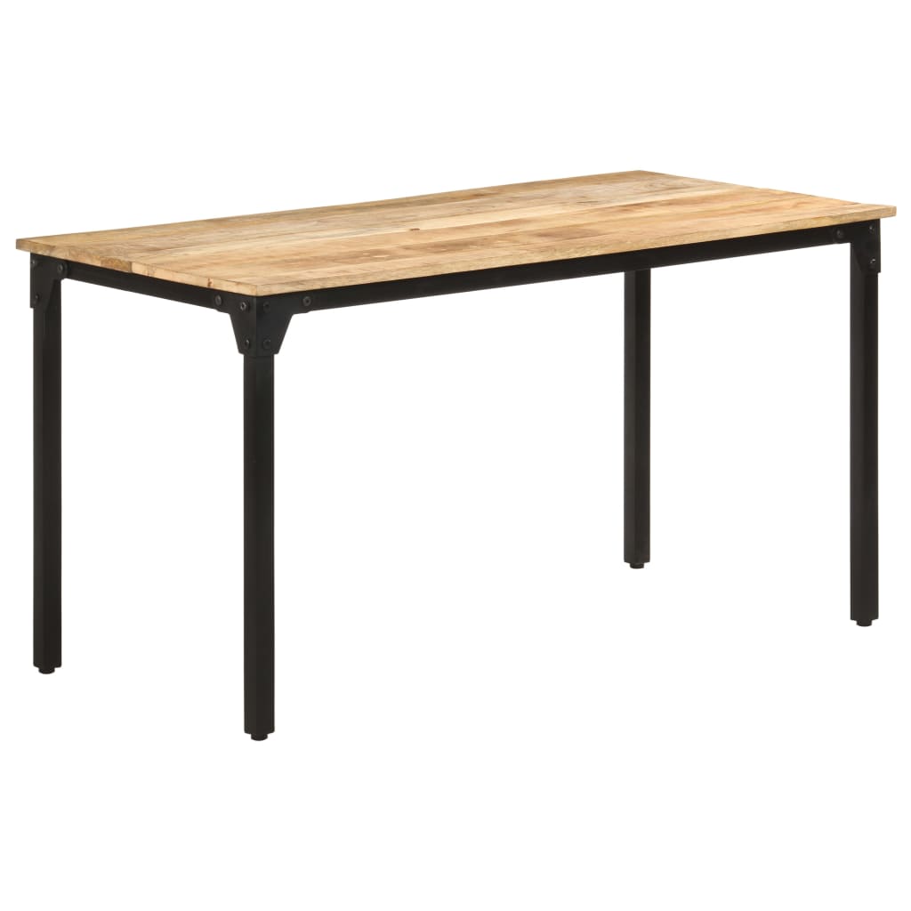 Dining Table 140x70x76 cm Rough Mango Wood - Style and Chic