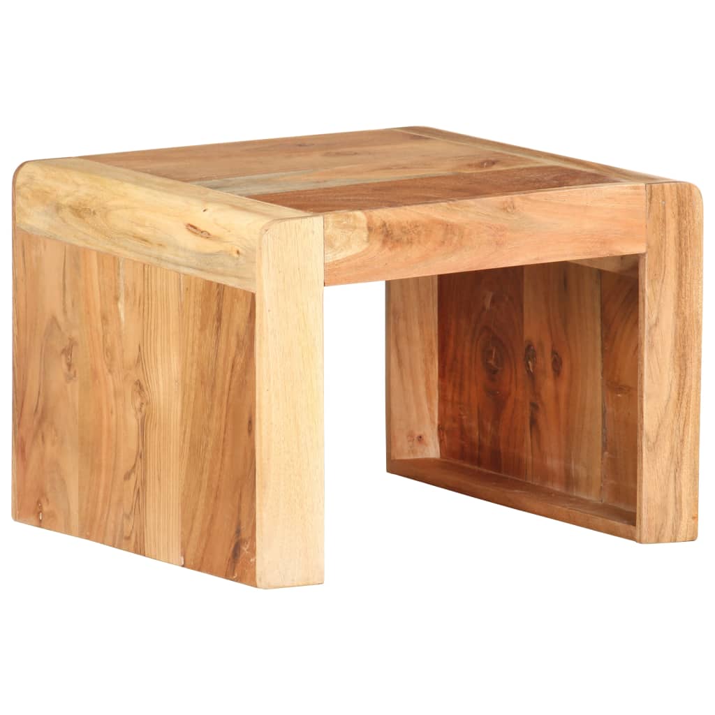 Side Table 43x40x30 cm Solid Acacia Wood - Design Hut