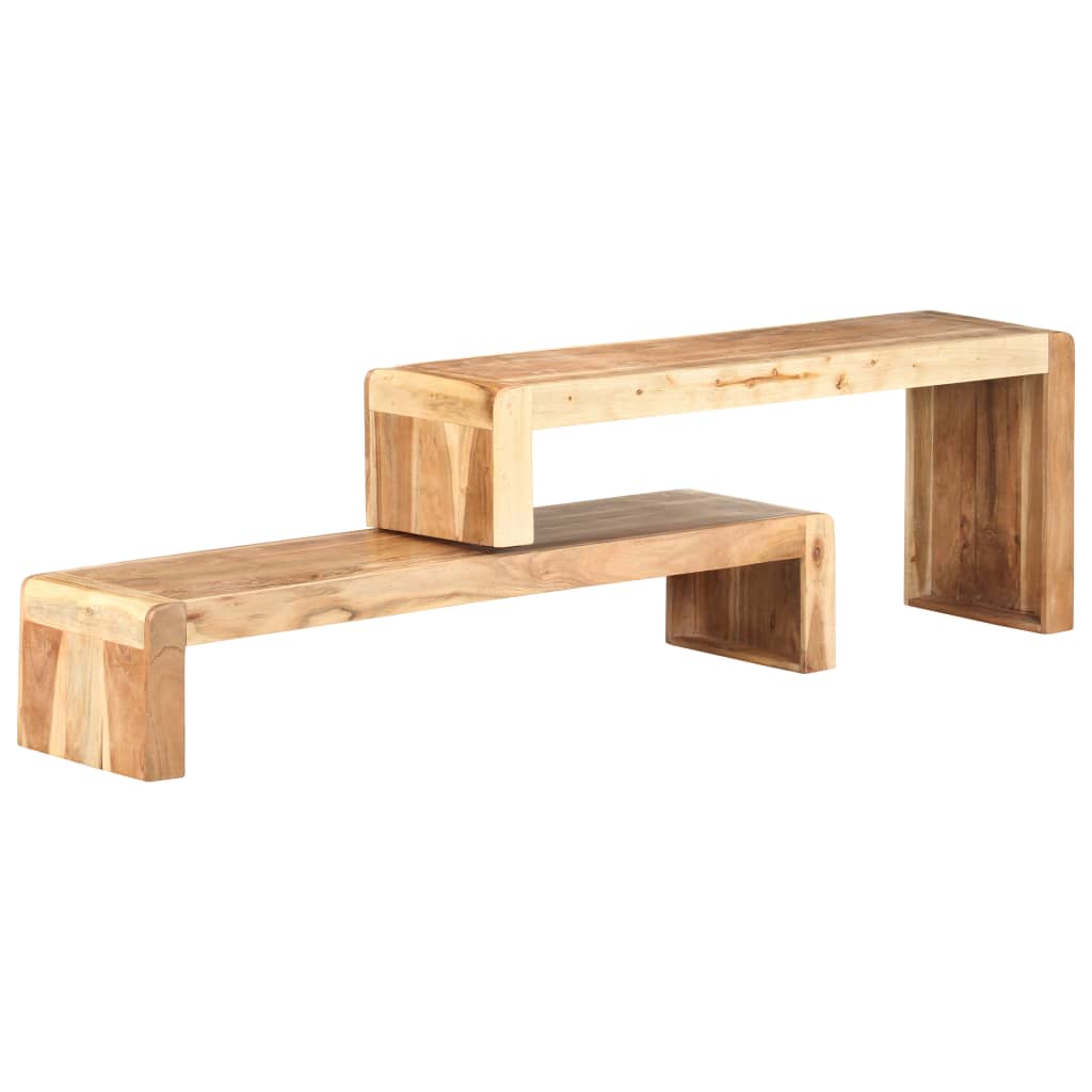 2 Piece TV Cabinet Solid Acacia Wood - Millennium Furniture