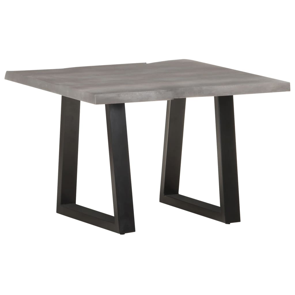 Coffee Table with Live Edges 60x60x40 cm Solid Acacia Wood - Merkel Designers