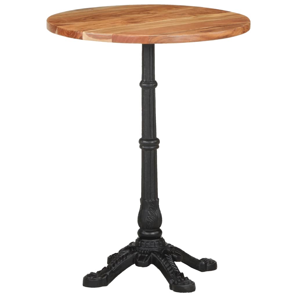 Solid Acacia Wood Bistro Table 60x76 cm - All Things Good