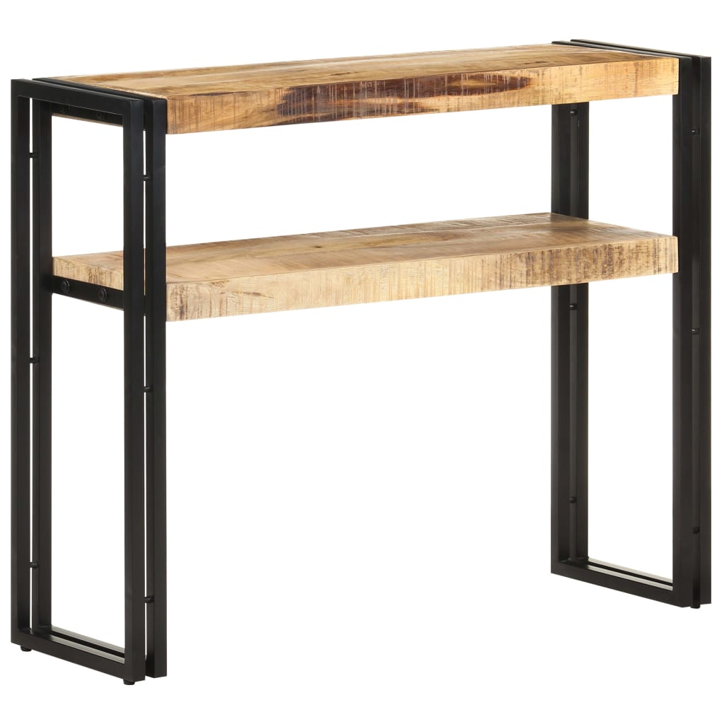 Console Table 90x30x75 cm Rough Mango Wood - All Things Good
