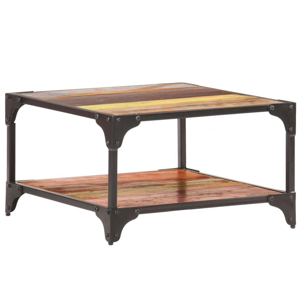 Coffee Table 60x60x35 cm Solid Reclaimed Wood - Sid & Sam