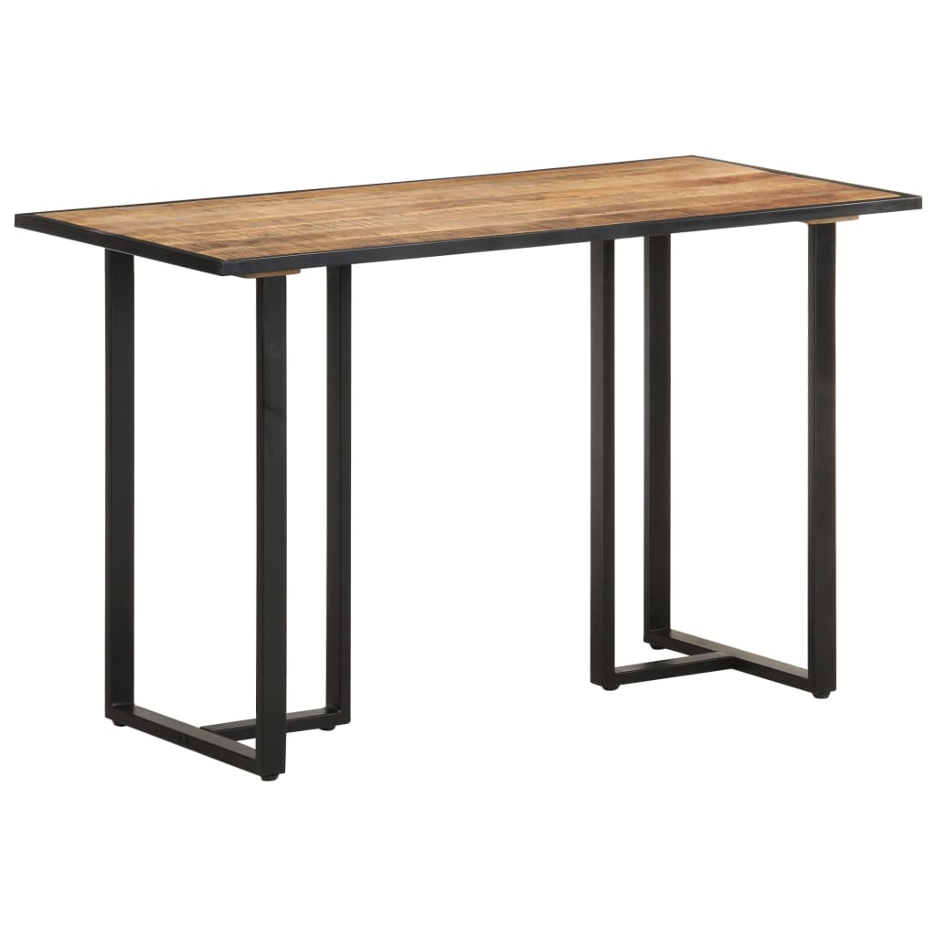 Dining Table 120 cm Rough Mango Wood - Merlin Deals