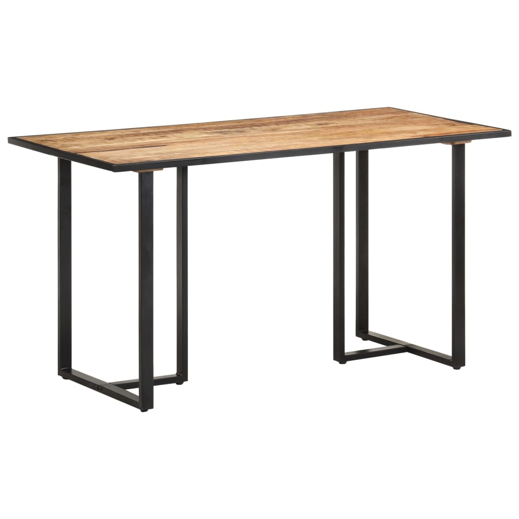 Dining Table 140 cm Rough Mango Wood - Millennium Furniture