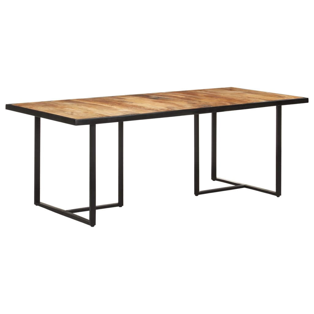 Dining Table 200 cm Rough Mango Wood - The Home Maker