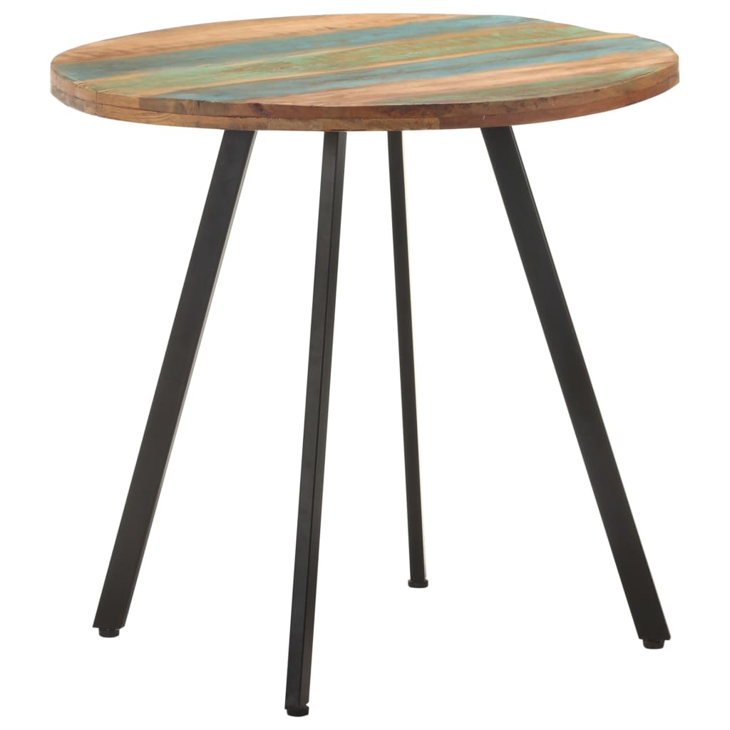 Dining Table 80 cm Solid Reclaimed Wood - Millennium Furniture