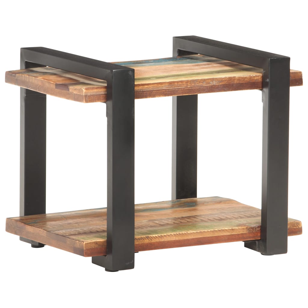 Bedside Table - BERKELEY Nightstand Brown and Black 50cm - Design Hut