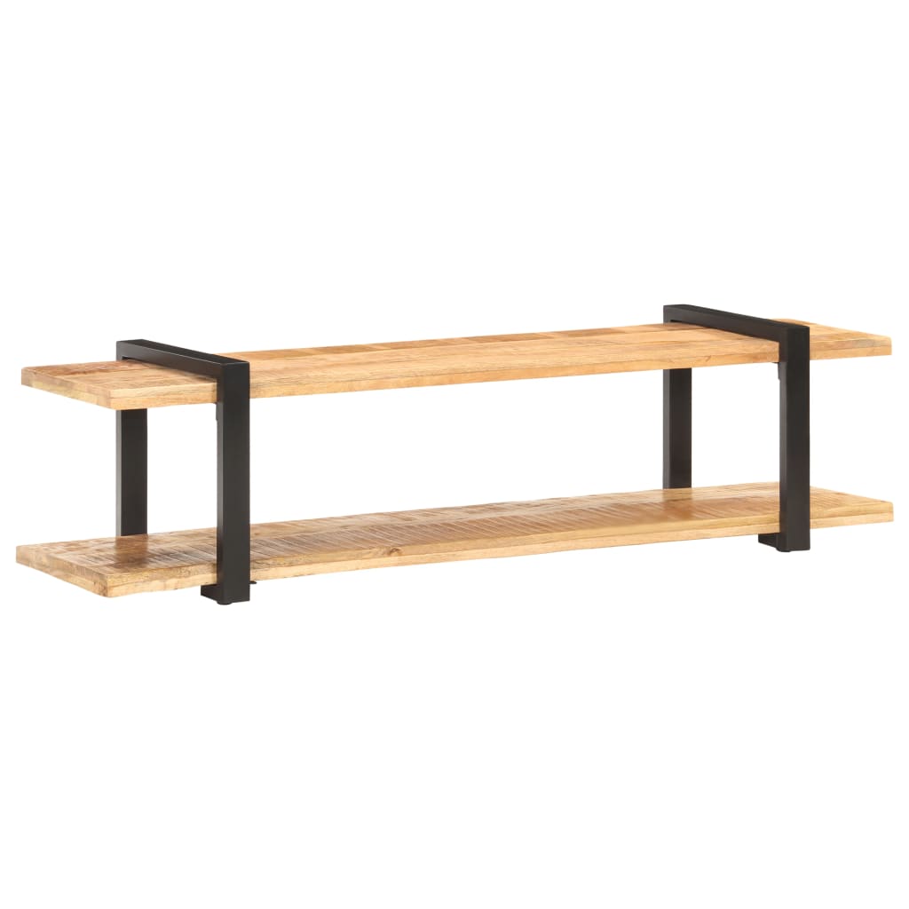TV Cabinet 160x40x40 cm Solid Rough Mango Wood - Merkel Designers