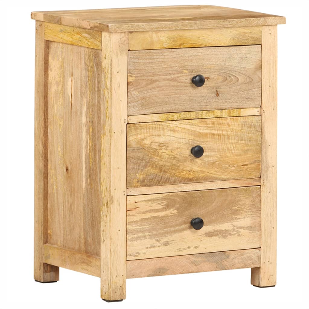 Bedside Table - FAIRFIELD Nightstand Natural 45cm - Style and Chic