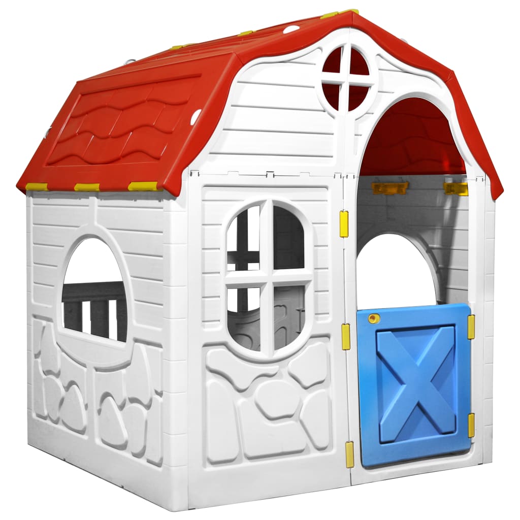 Kids Foldable Playhouse with Working Door and Windows - Tyrell & Tyrell