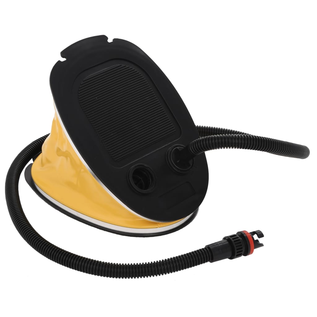Foot Pump 26x18 cm PP and PE Grey and Yellow - R and M Furniture