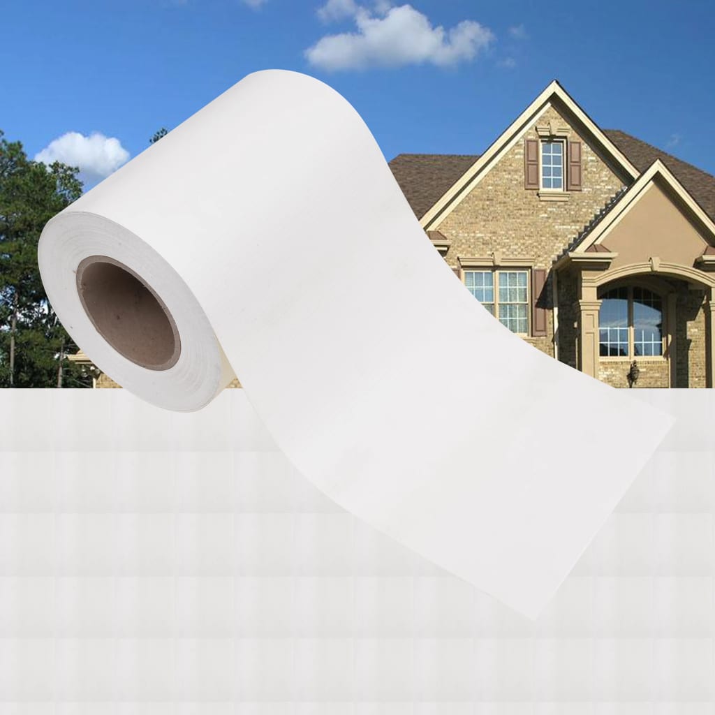 Garden Privacy Screens 4 pcs PVC 35x0.19 m White - Decor Base