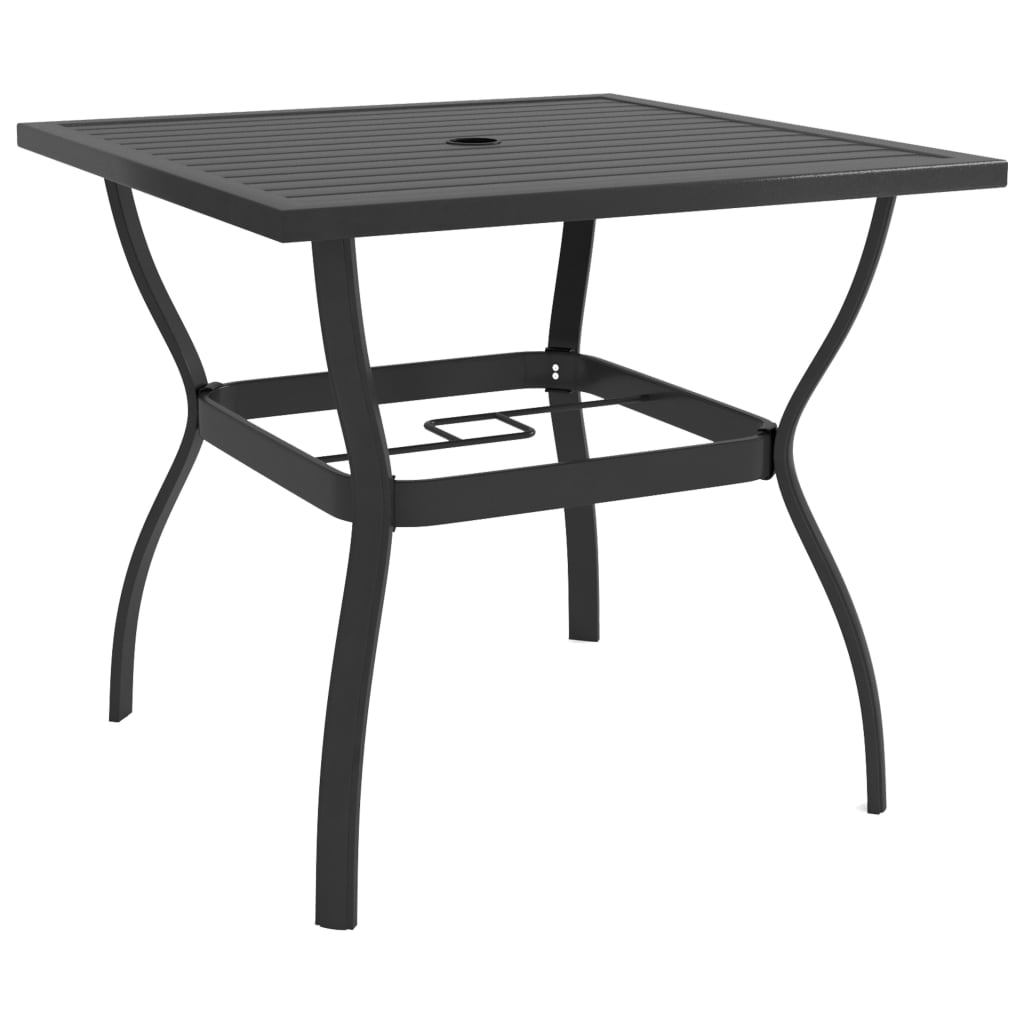 Garden Table Anthracite 81.5x81.5x72 cm Steel - Brittle & Co