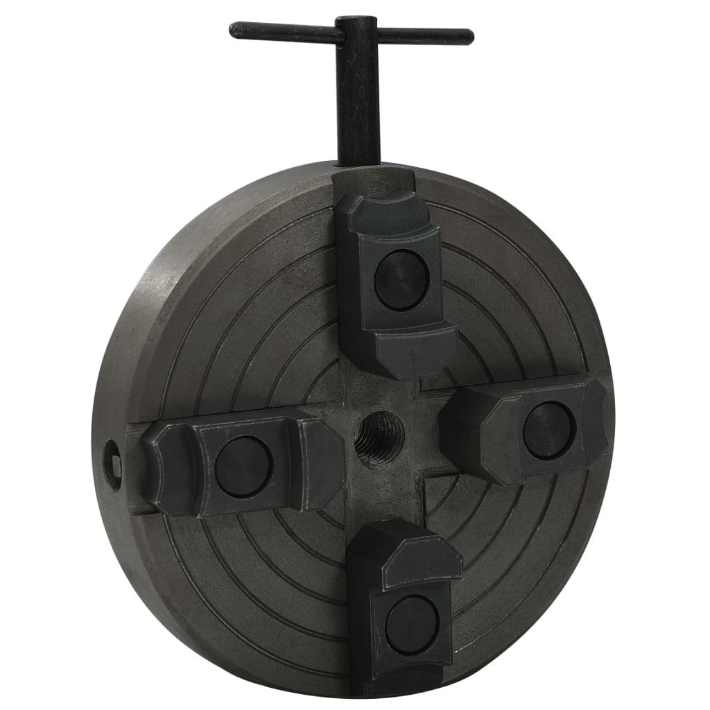4 Jaw Wood Chuck with M18 Connection Steel Black 150x63mm - Merlin Deals
