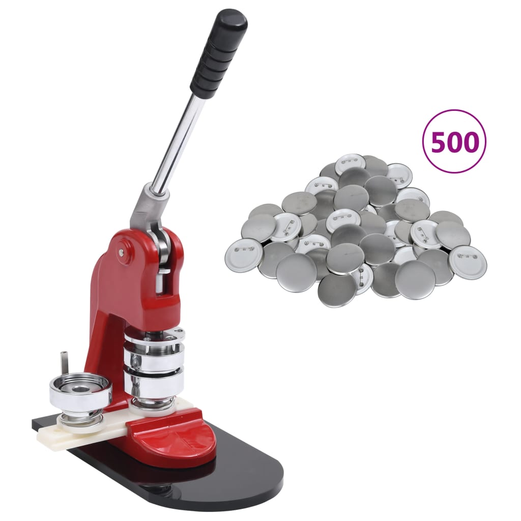 Badge Button Maker with 500 pcs Pinback Button Parts 58 mm - Discount Dealers