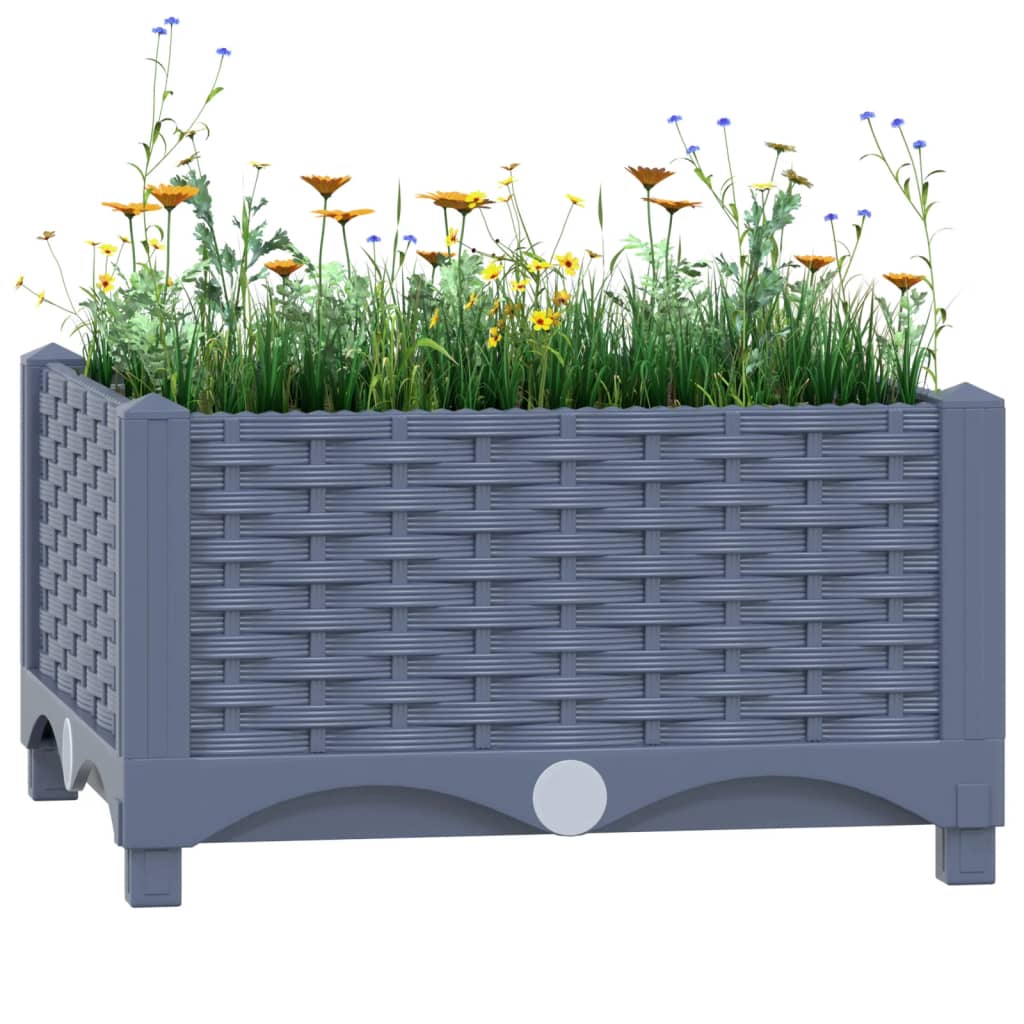 Raised Bed 40x40x23 cm Polypropylene - Design Hut