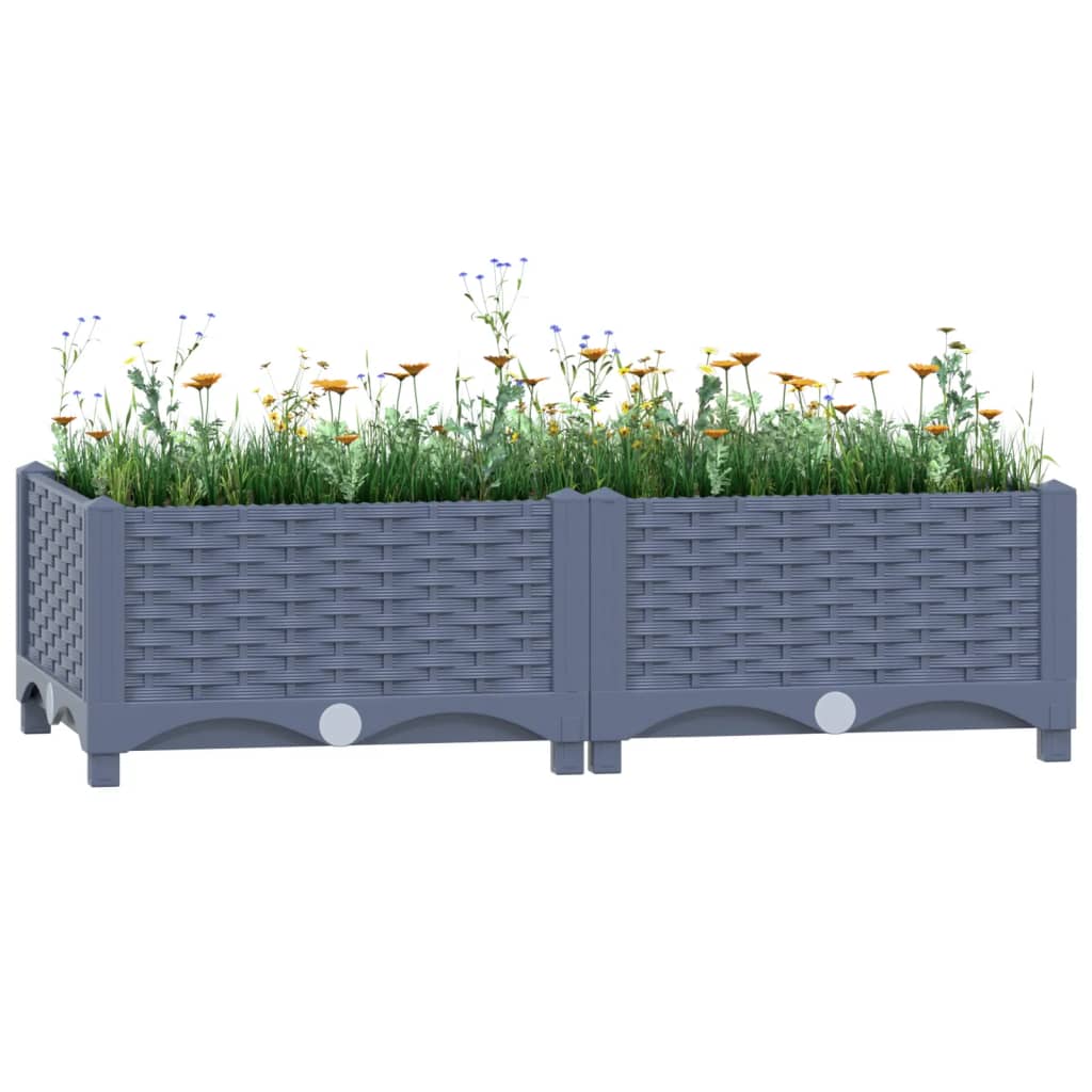 Raised Bed 80x40x23 cm Polypropylene - Unbeatable Bargains