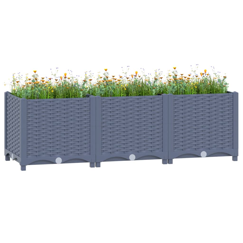 Raised Bed 120x40x38 cm Polypropylene - Unbeatable Bargains