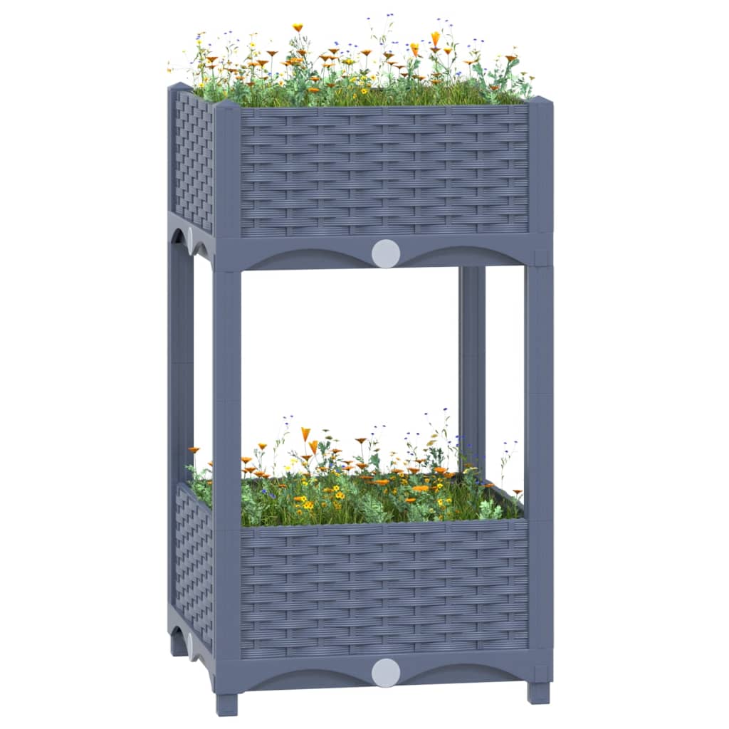 Raised Bed 40x40x71 cm Polypropylene - Discount Dealers