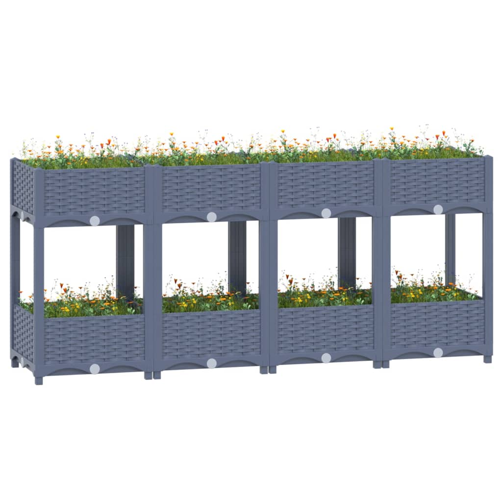 Raised Bed 160x40x71 cm Polypropylene - Sid & Sam