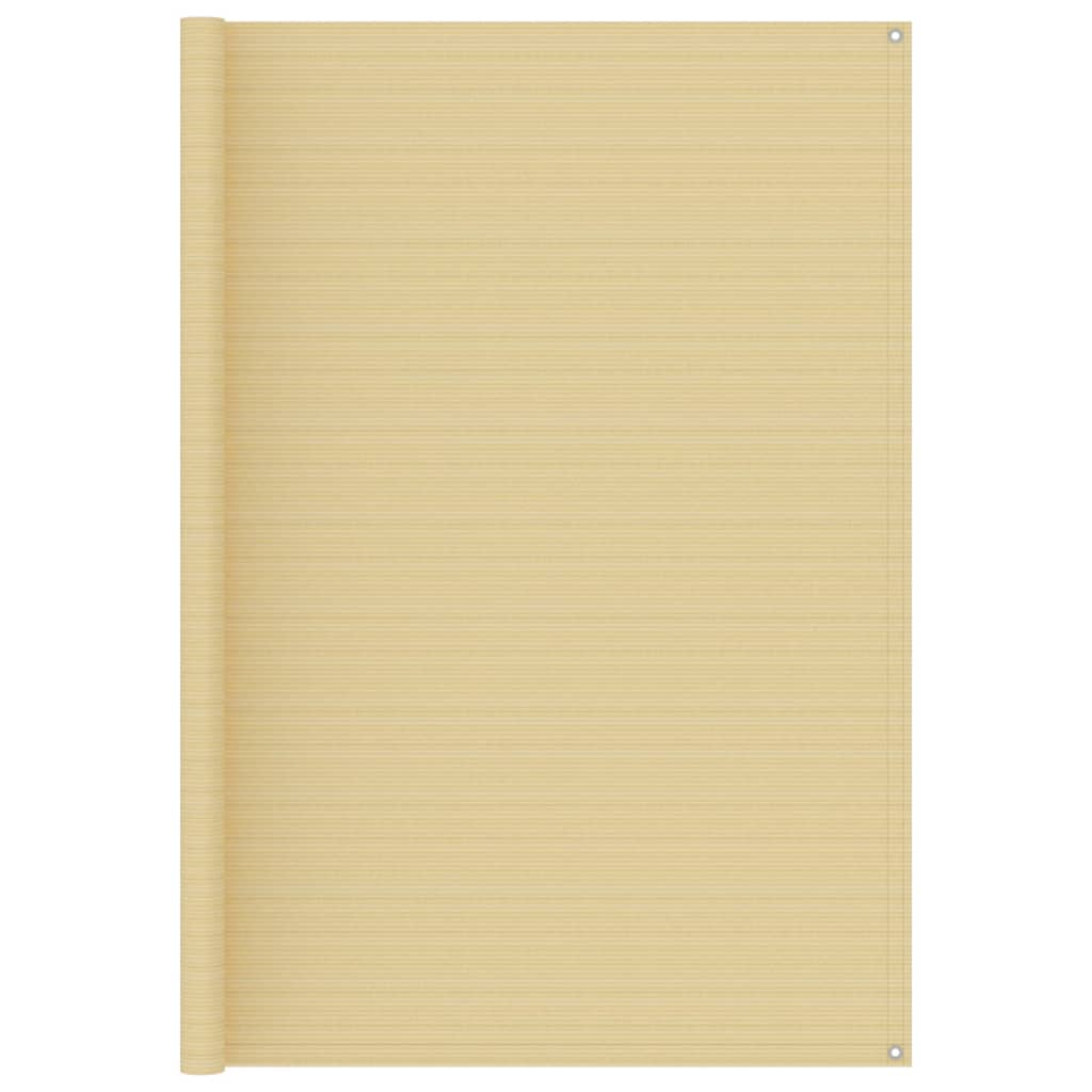 Tent Carpet 200x400 cm Beige - Unbeatable Bargains
