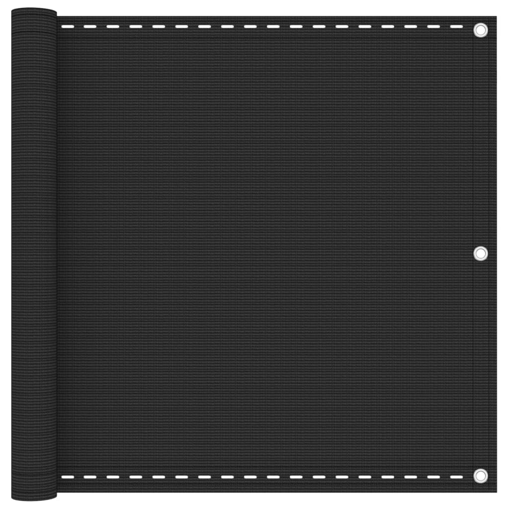 Balcony Screen Anthracite 90x300 cm HDPE - Decor Base
