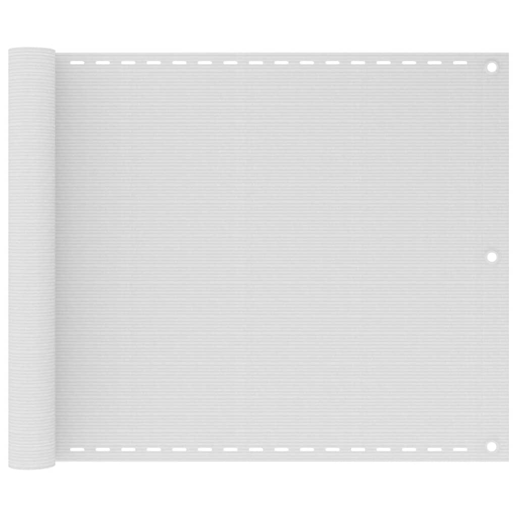 Balcony Screen White 75x300 cm HDPE - Unbeatable Bargains