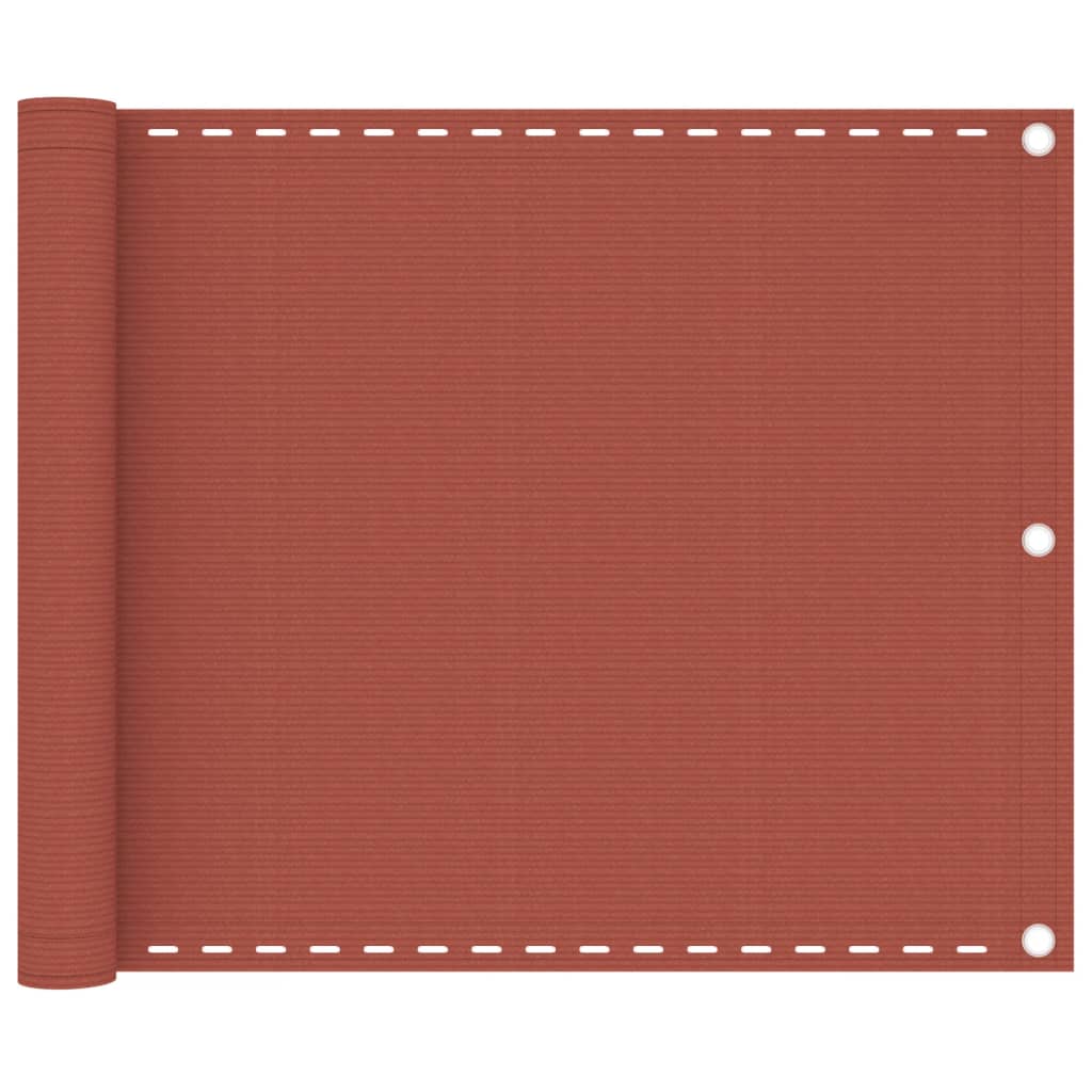 Balcony Screen Terracotta 75x300 cm HDPE - Unbeatable Bargains