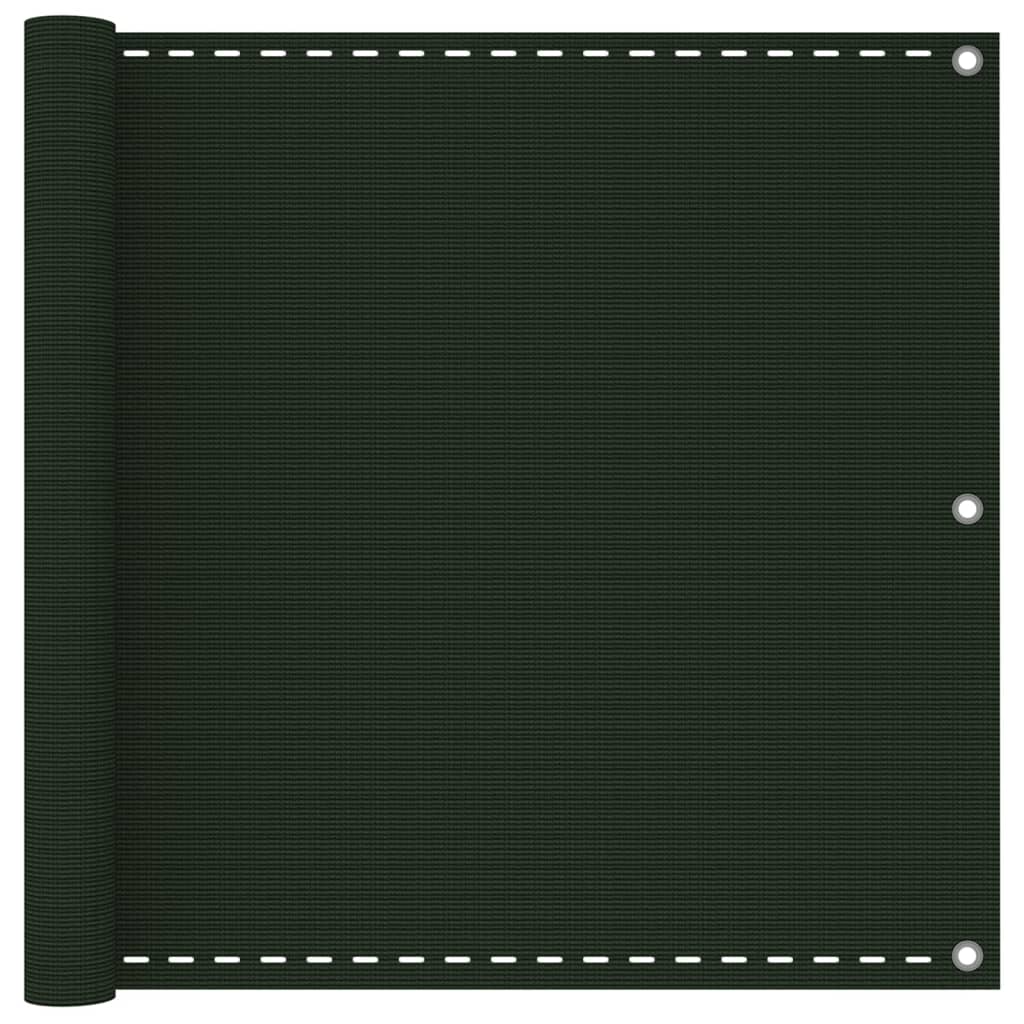 Balcony Screen Dark Green 90x400 cm HDPE - Sid & Sam