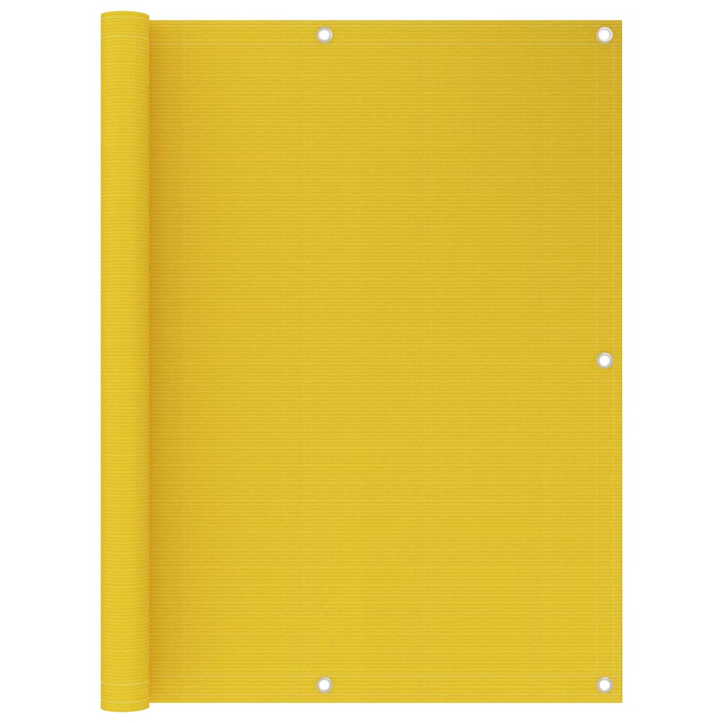 Balcony Screen Yellow 120x400 cm HDPE - Design Hut