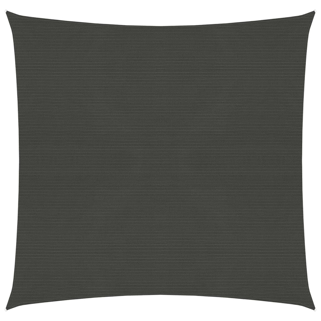 Sunshade Sail 160 g/m2 Anthracite 6x6 m HDPE - Brittle & Co
