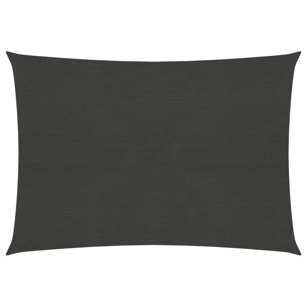 Sunshade Sail 160 g/m2 Anthracite 2x3 m HDPE - Design Hut