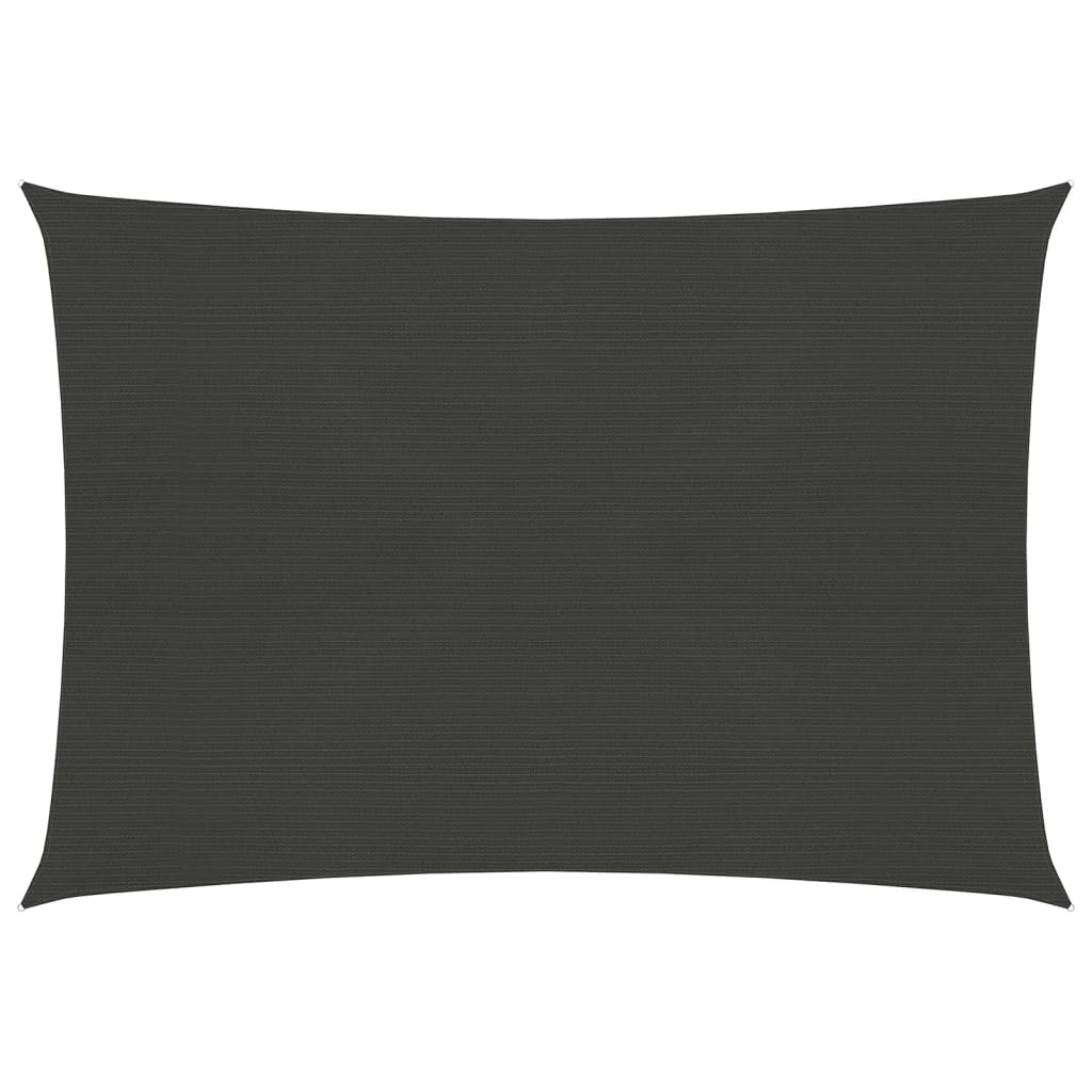 Sunshade Sail 160 g/m2 Anthracite 6x7 m HDPE - The Home Maker