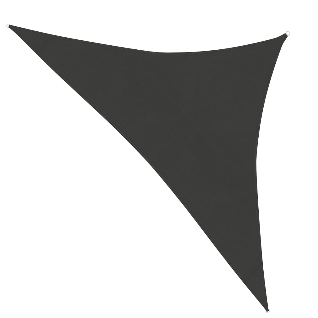 Sunshade Sail 160 g/m2 Anthracite 3.5x3.5x4.9 m HDPE - Decor Base