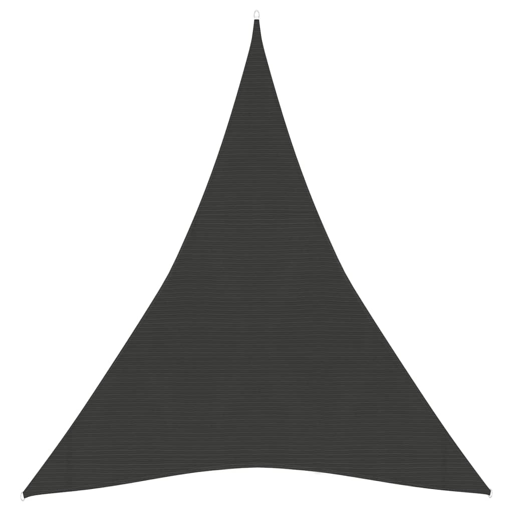 Sunshade Sail 160 g/m2 Anthracite 4x5x5 m HDPE - R and M Furniture